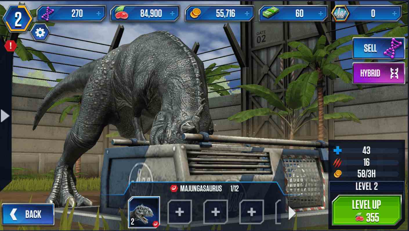 Jurassic World: The Game mod apk screenshot