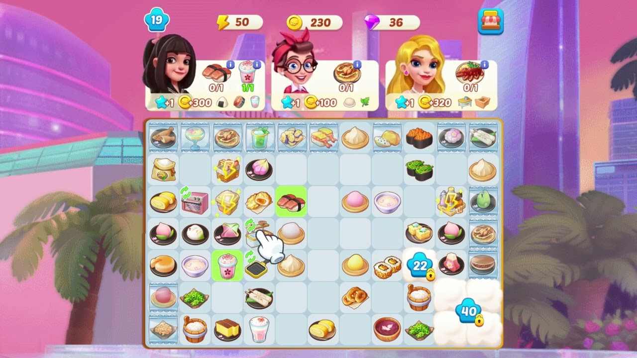 Merge Cooking: Theme Restaurant mod apk screenshot