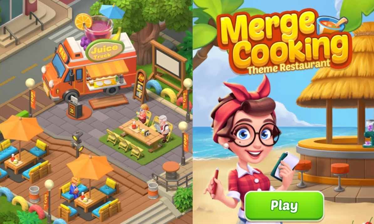 Merge Cooking: Theme Restaurant mod apk screenshot
