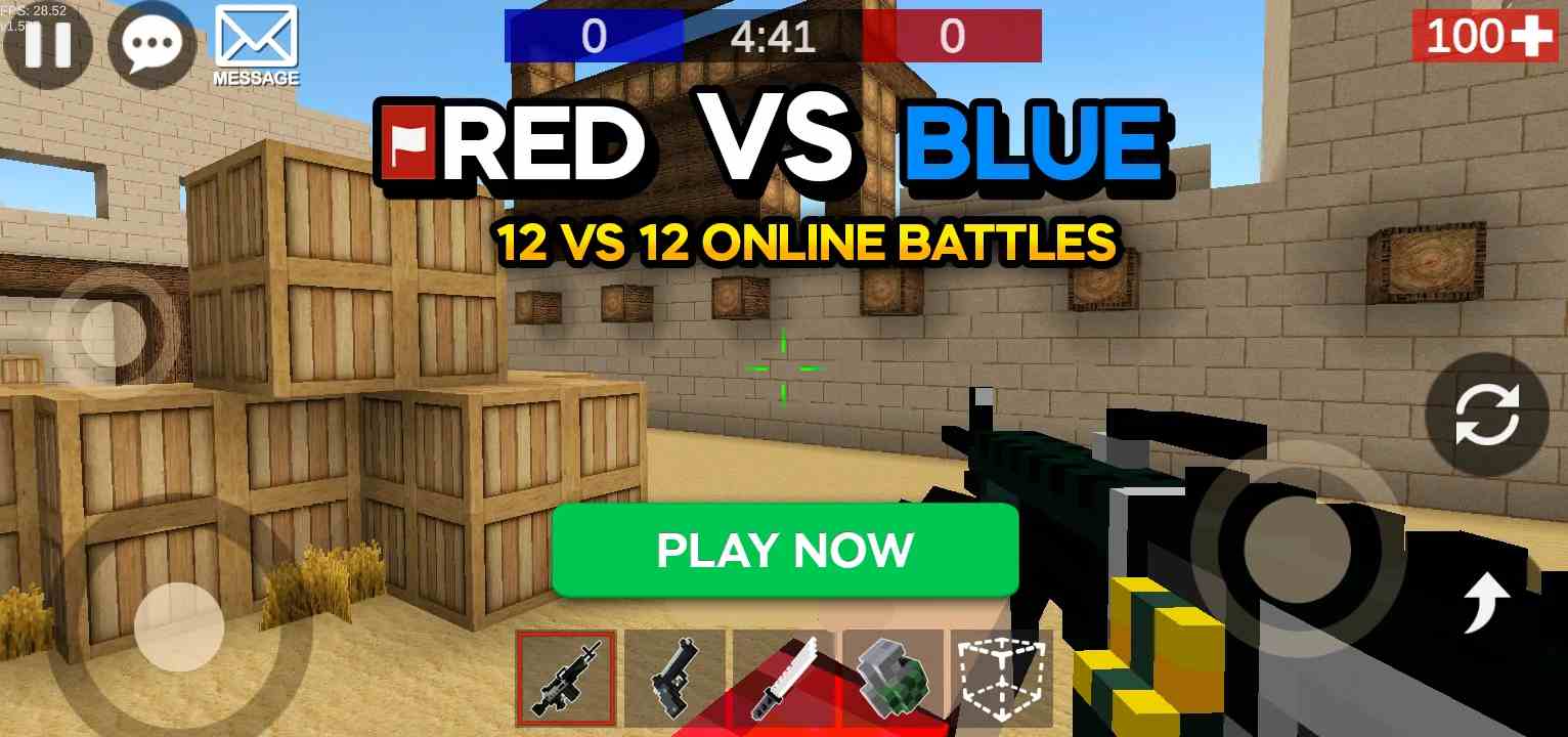 Pixel Combats 2: Gun games PvP mod apk screenshot