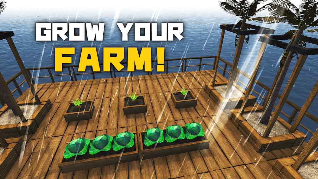 Survival on Raft: Multiplayer mod apk screenshot