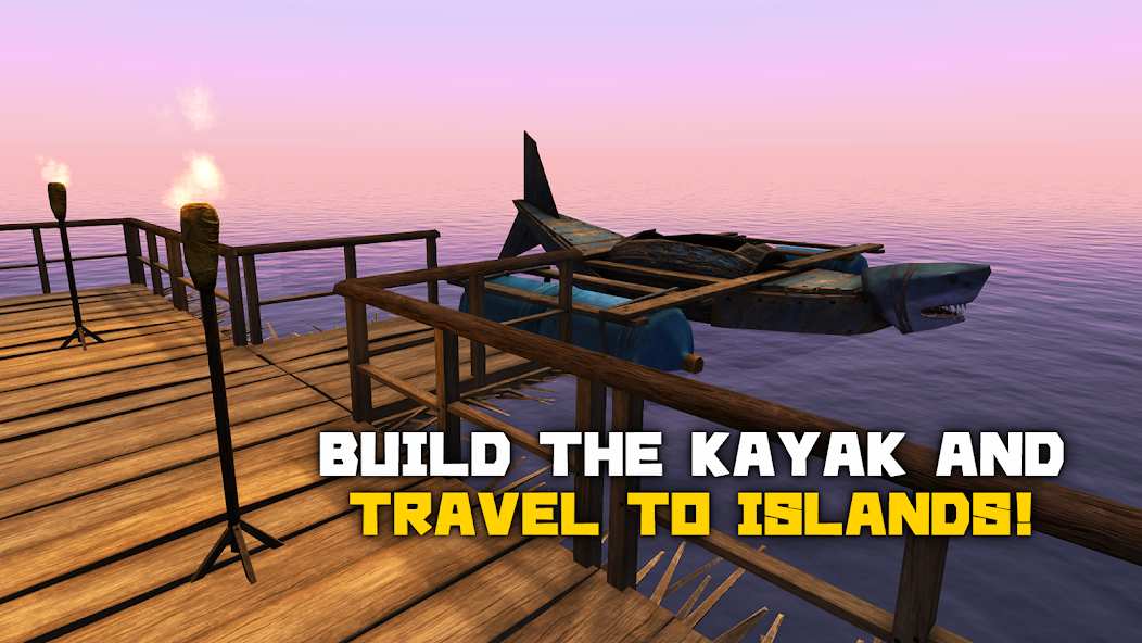 Survival on Raft: Multiplayer mod apk screenshot