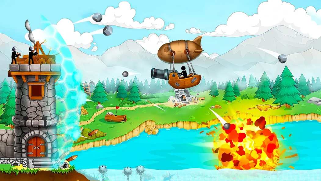 The Catapult: Stickman Pirates mod apk screenshot