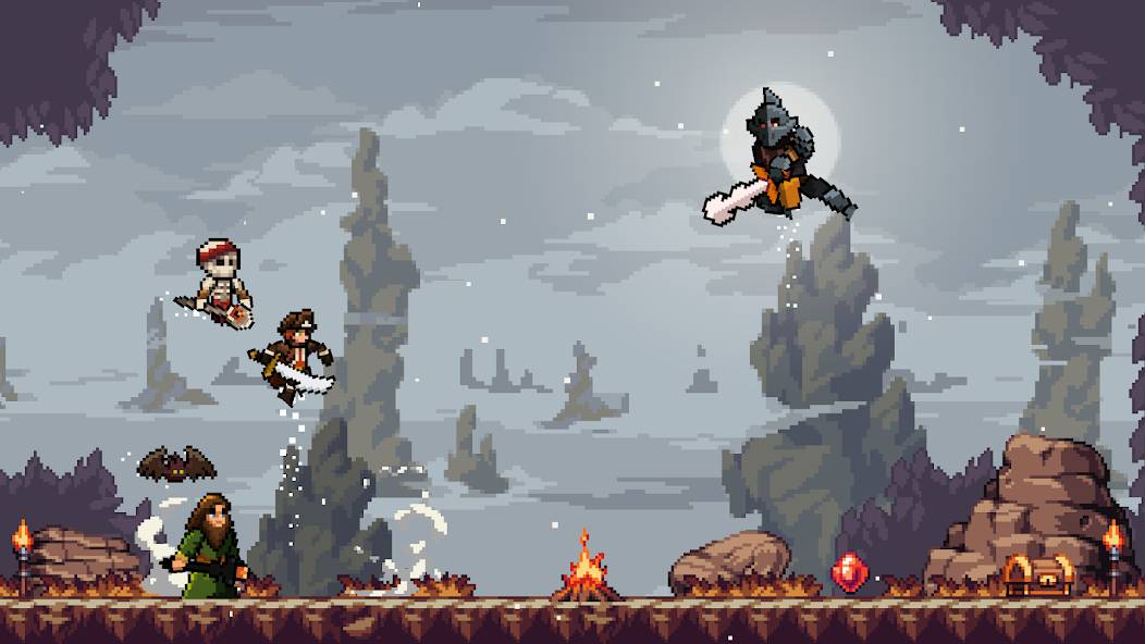 Apple Knight Action Platformer mod apk screenshot