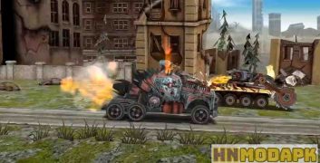 Hack Dead Paradise Car Race Shooter MOD (Pro Menu, Infinite Money, Max Health, Missiles, Energy, Fuel) APK 1.9 image