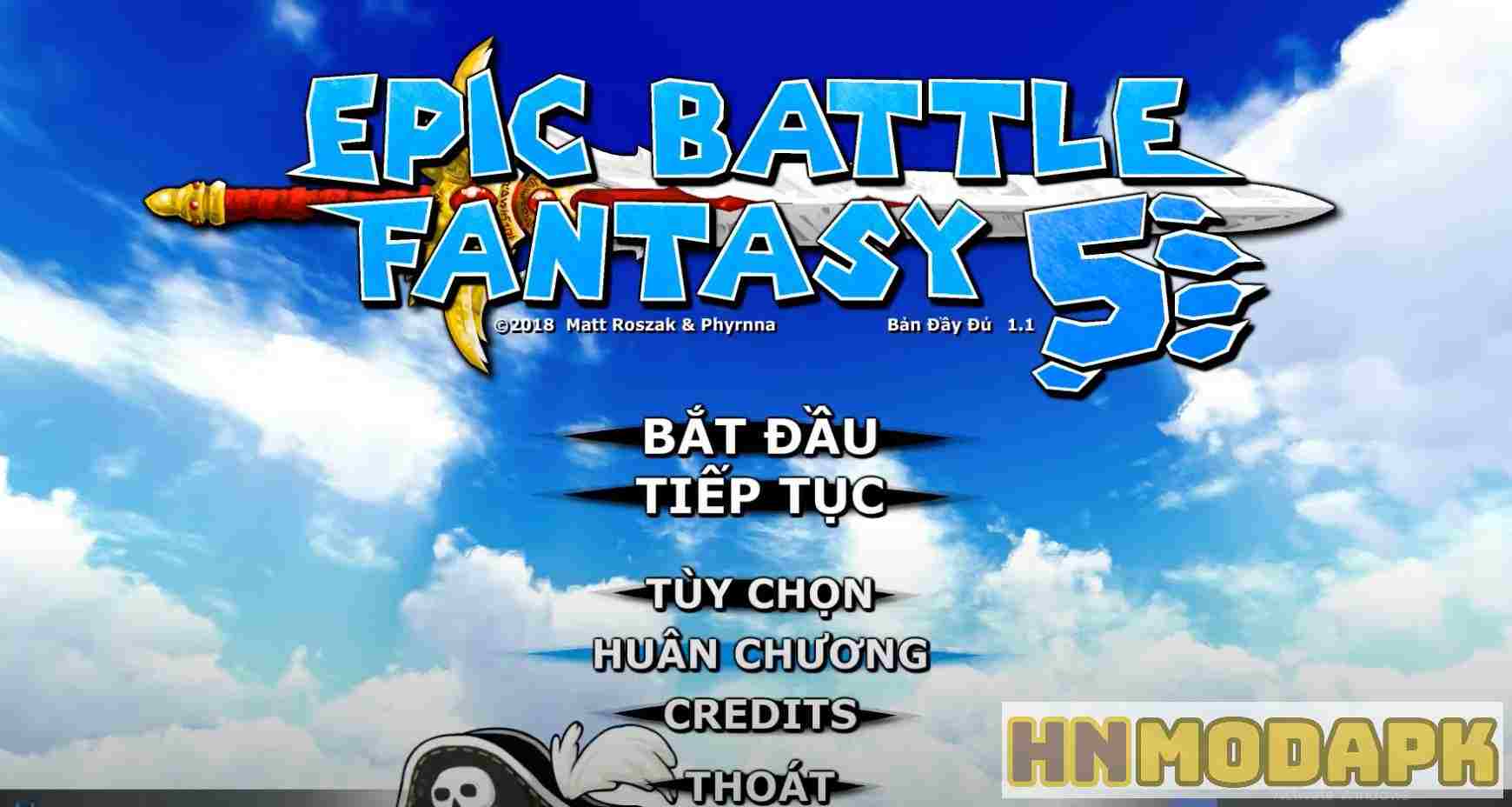 Epic Battle Fantasy 5 MOD (Menu Pro, Tiếng Việt, Full Nội Dung, Xoá ADS) APK 1.0.51
