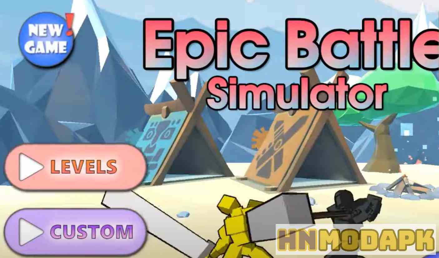 Hack Epic Battle Simulator MOD (Menu Pro, Tiền Full, Kim Cương, Tất Cả Đơn Vị) APK 1.9.10