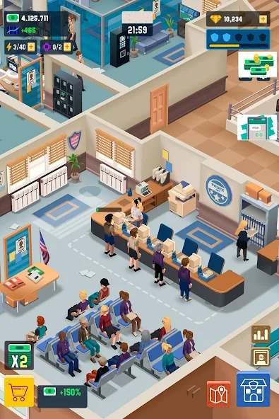 Idle Police Tycoon - Cops Game mod apk screenshot