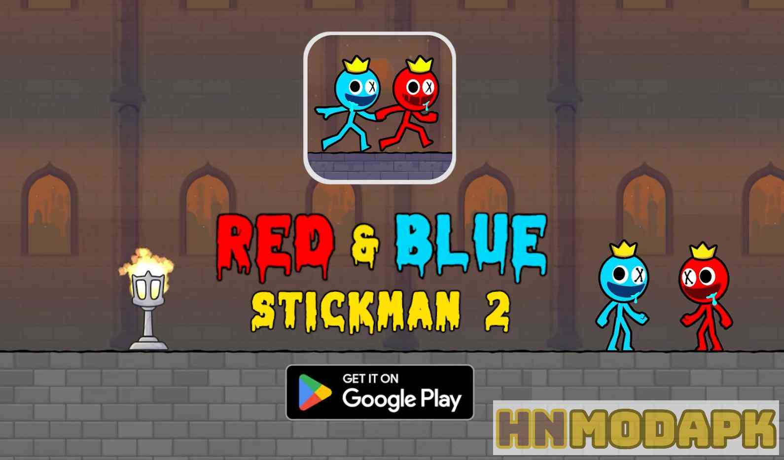 Hack Red and Blue Stickman 2 MOD (Pro Menu, Infinite Money, Levels, All Skins) APK 2.2.2