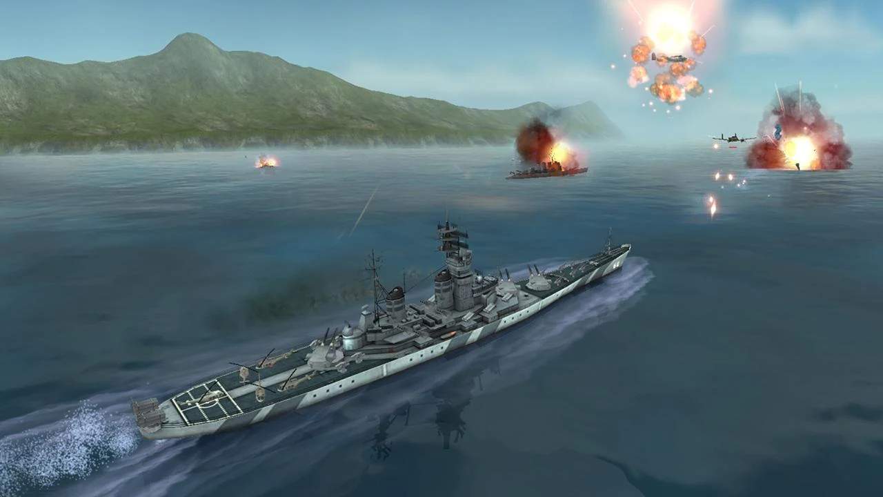 WARSHIP BATTLE: 3D World War II mod apk screenshot
