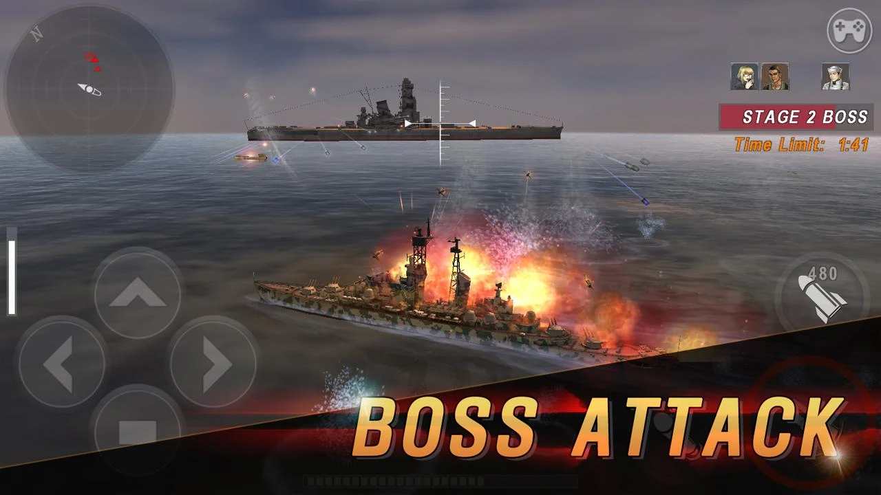 WARSHIP BATTLE: 3D World War II mod apk screenshot