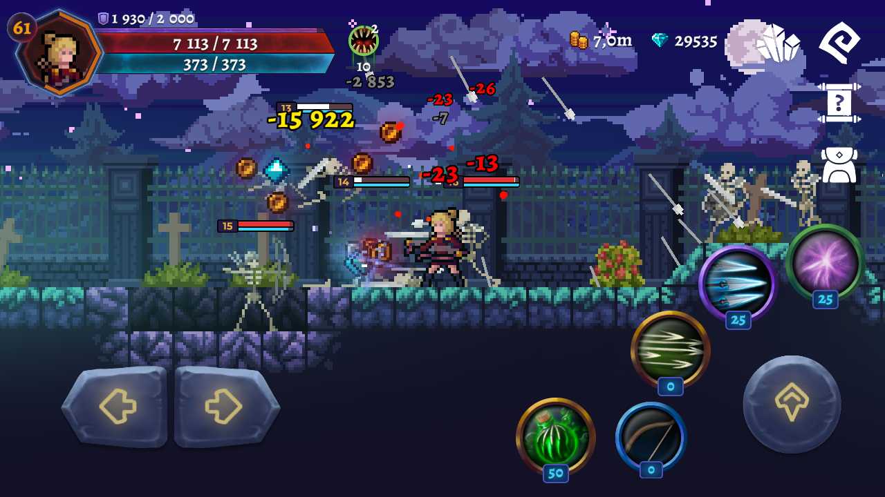Darkrise - Pixel Action RPG mod apk screenshot
