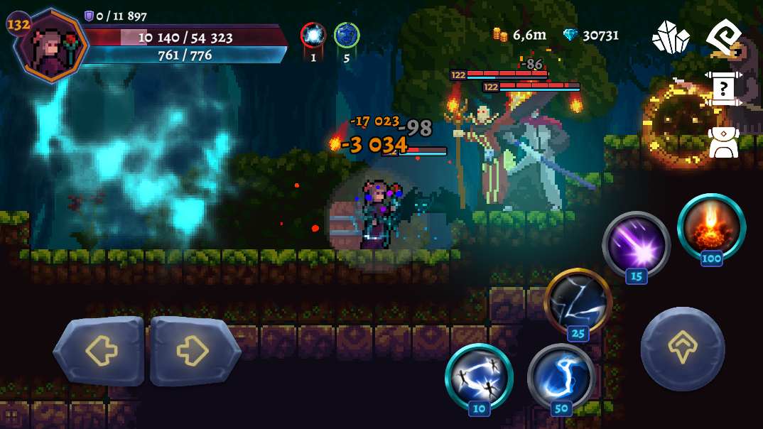 Darkrise - Pixel Action RPG mod apk screenshot