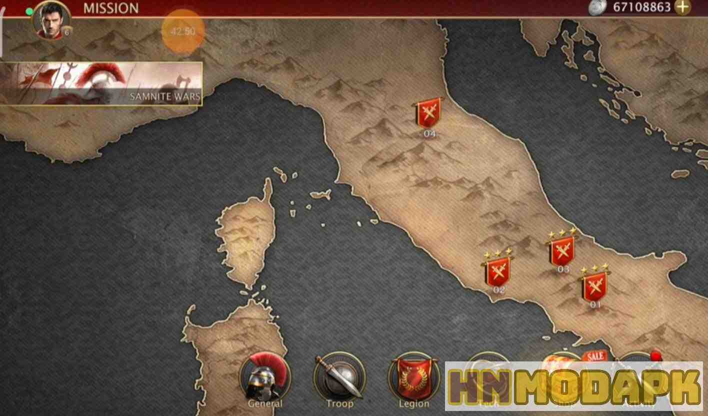 Game Grand War- Rome Strategy Games MOD