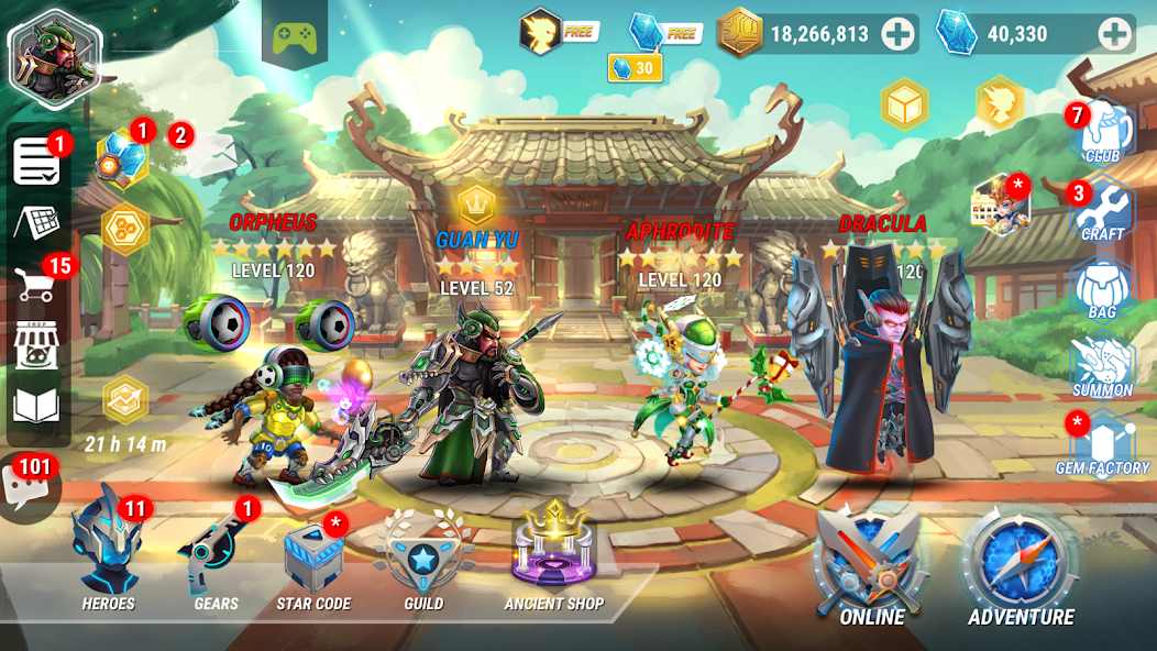 Heroes Infinity mod apk screenshot
