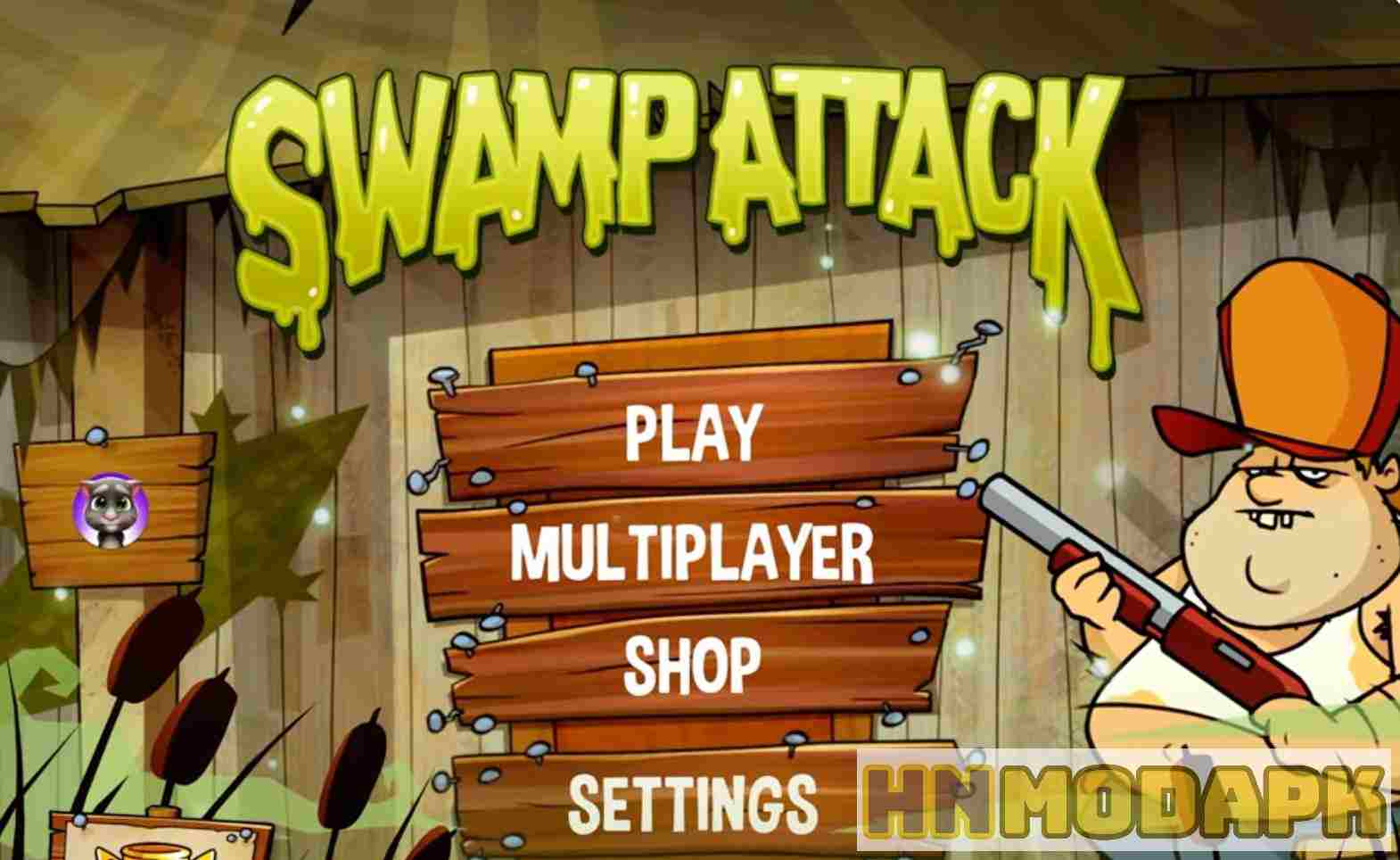 Swamp Attack MOD (Menu Pro, Thiệt Hại Lớn, Đạn Bắn Max, Luôn Sống Sót) APK 4.1.4.291