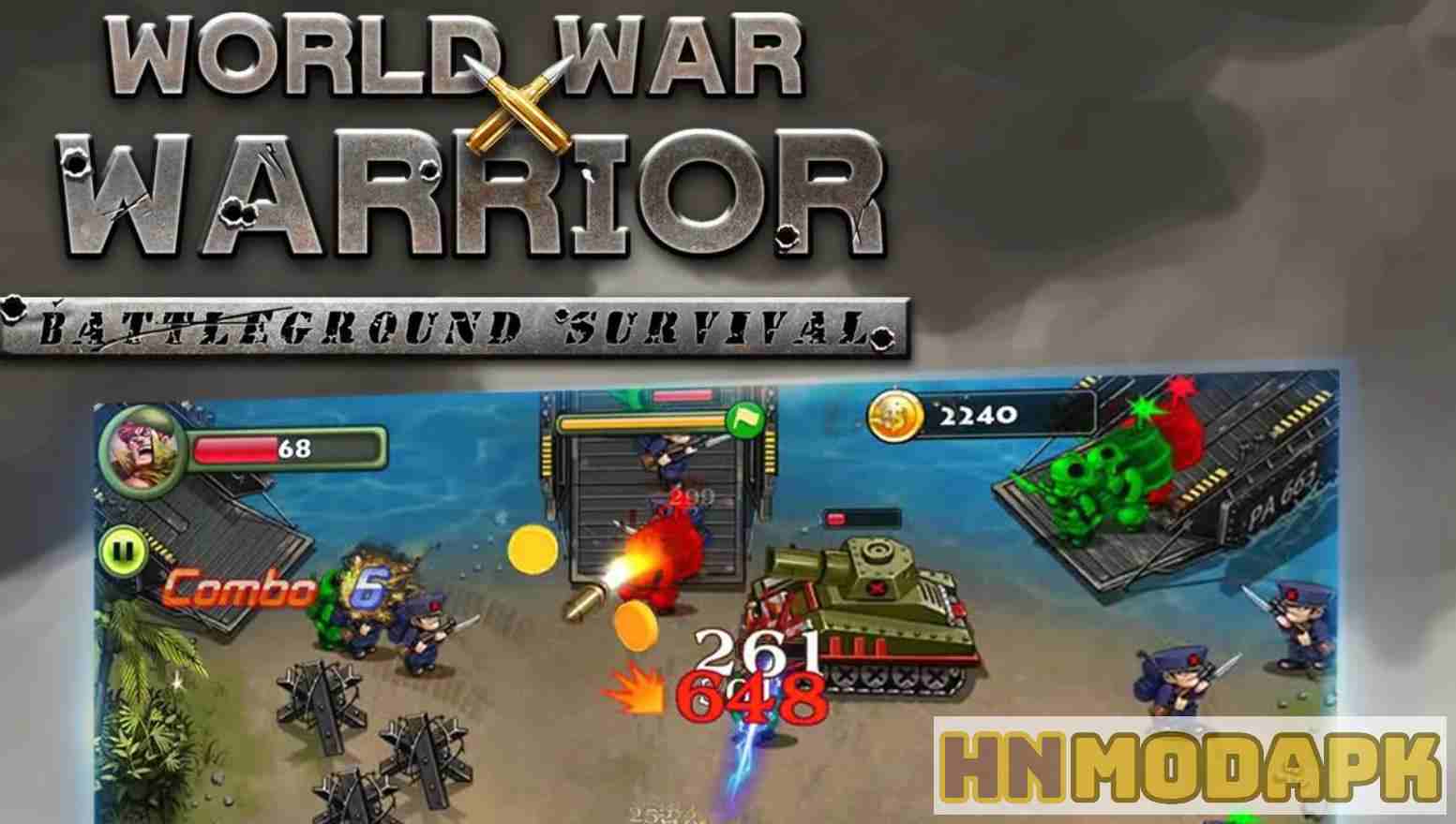 World War Warrior MOD (Menu Pro, Kẻ Địch Ngu, Xoá ADS) APK 1.0.10