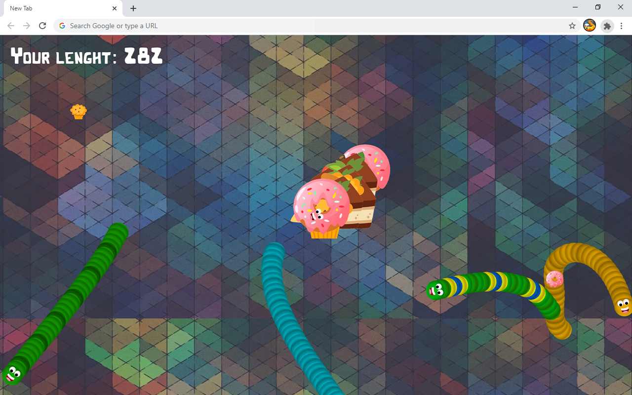 Worms Zone.io mod apk screenshot