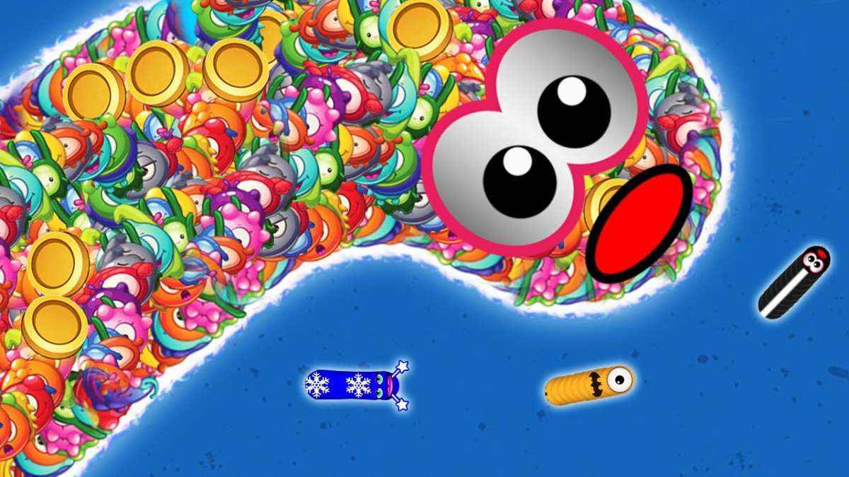 Worms Zone.io mod apk screenshot