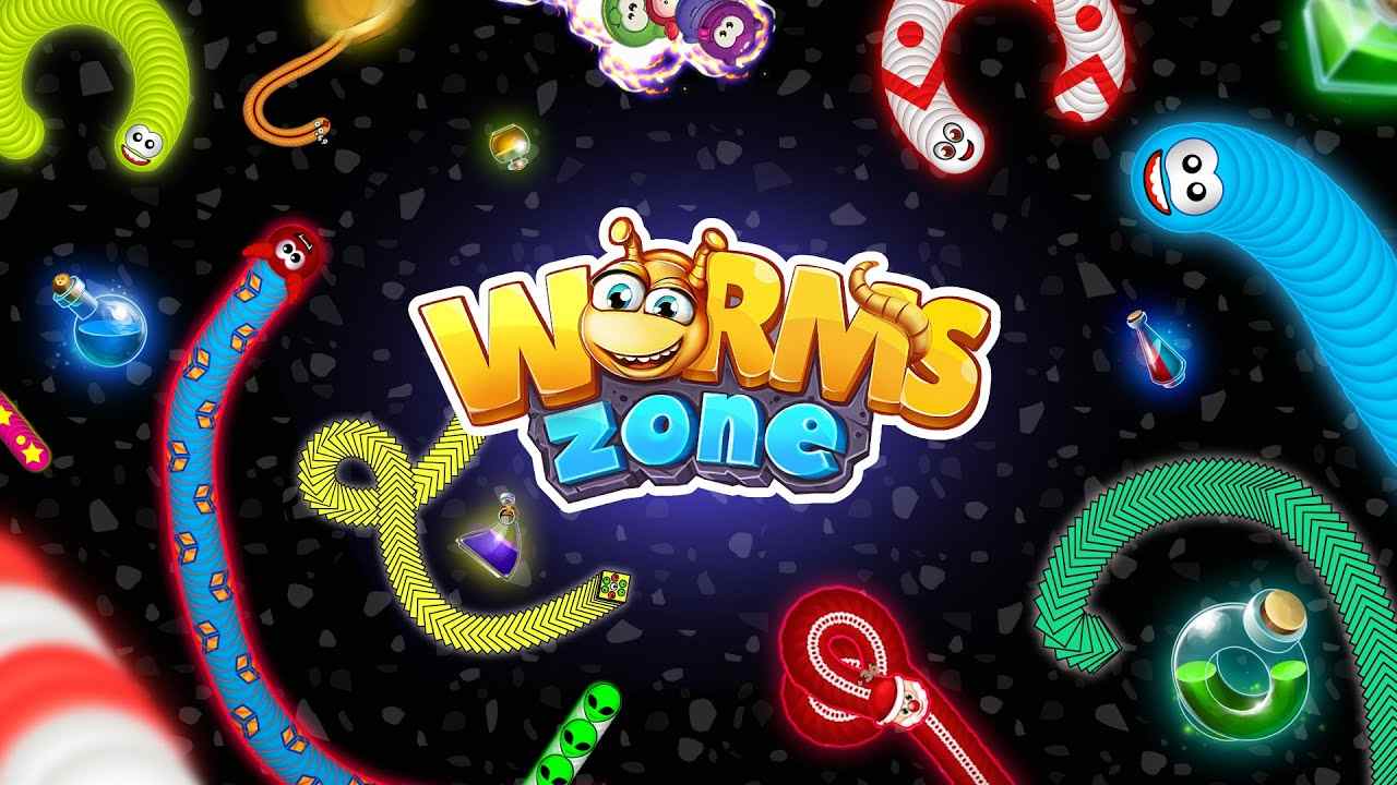 Worms Zone.io mod apk screenshot