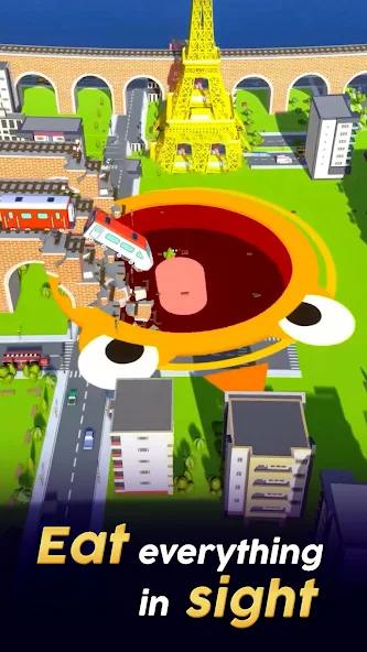 Hole.io mod apk screenshot