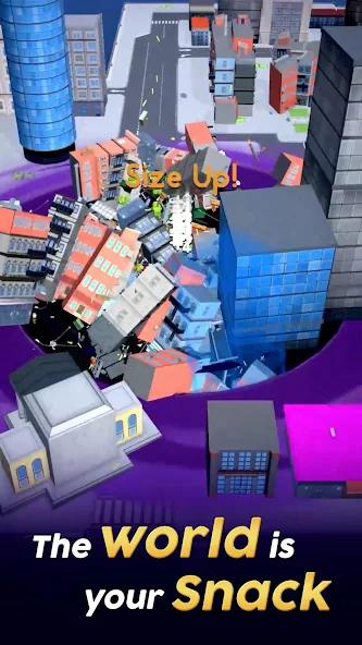 Hole.io mod apk screenshot