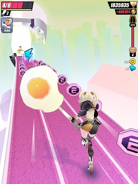 Slash & Girl - Endless Run mod apk screenshot