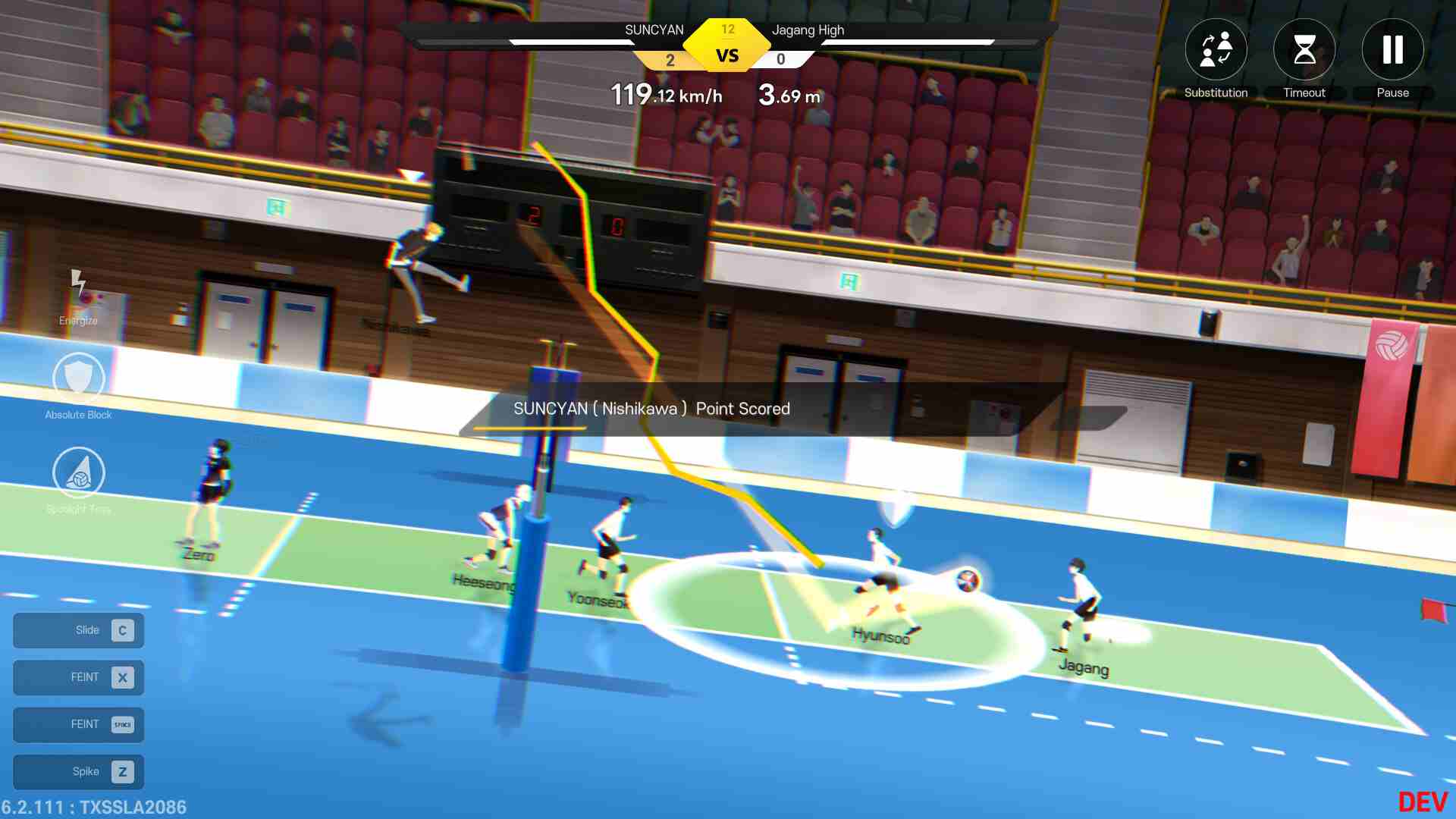 The Spike Cross - Volleyball mod apk screenshot
