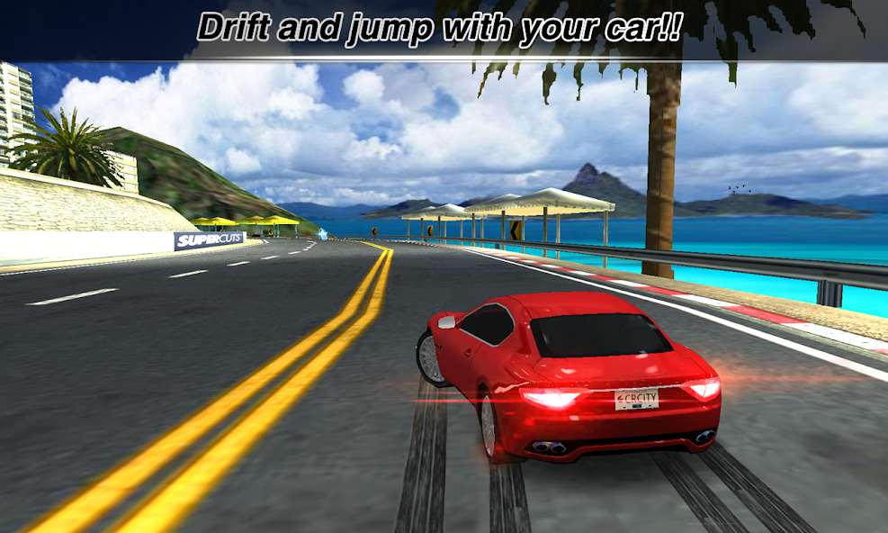 Sharp 3D graphics, vivid sound with background music City Racing 3D MOD