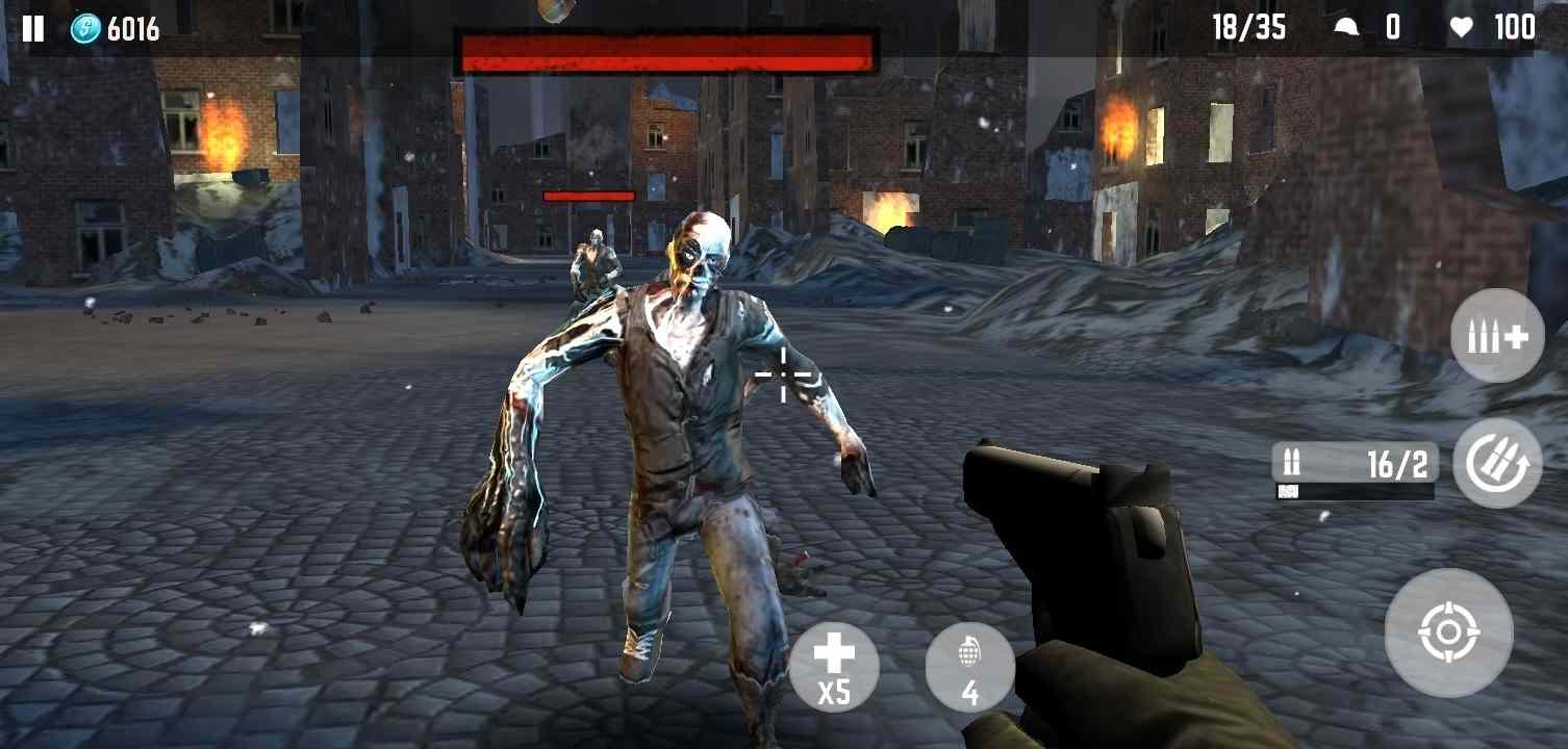 Face many monsters and bosses with superior power Zombie Terror 3D