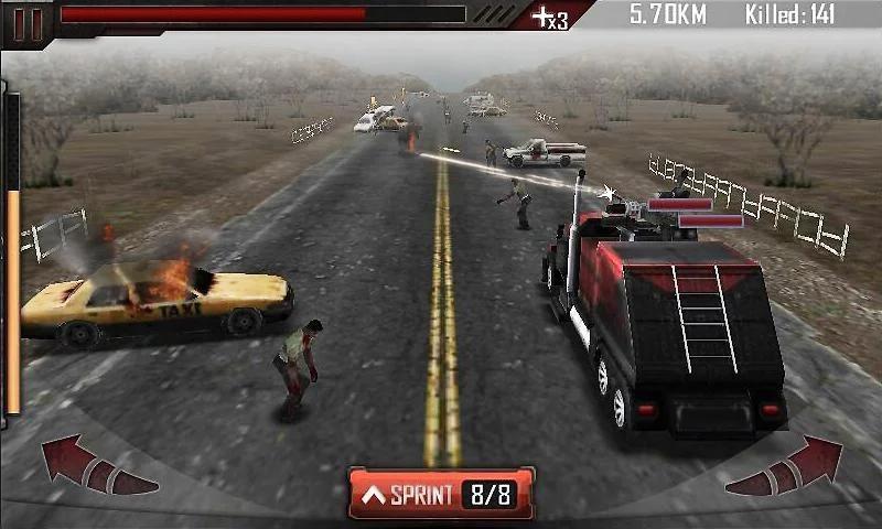 Giao Diện Điều Khiển Đơn Giản Để Lái Xe Kết Hợp Bắn Súng Zombie Roadkill 3D