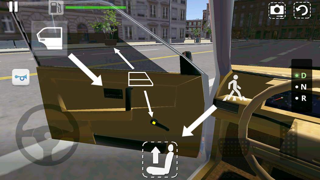 Lái Xe Chân Thực Với Bảng Điều Khiển Các Nút Và Công Cụ Kiểm Soát Tốc Độ Car Simulator OG