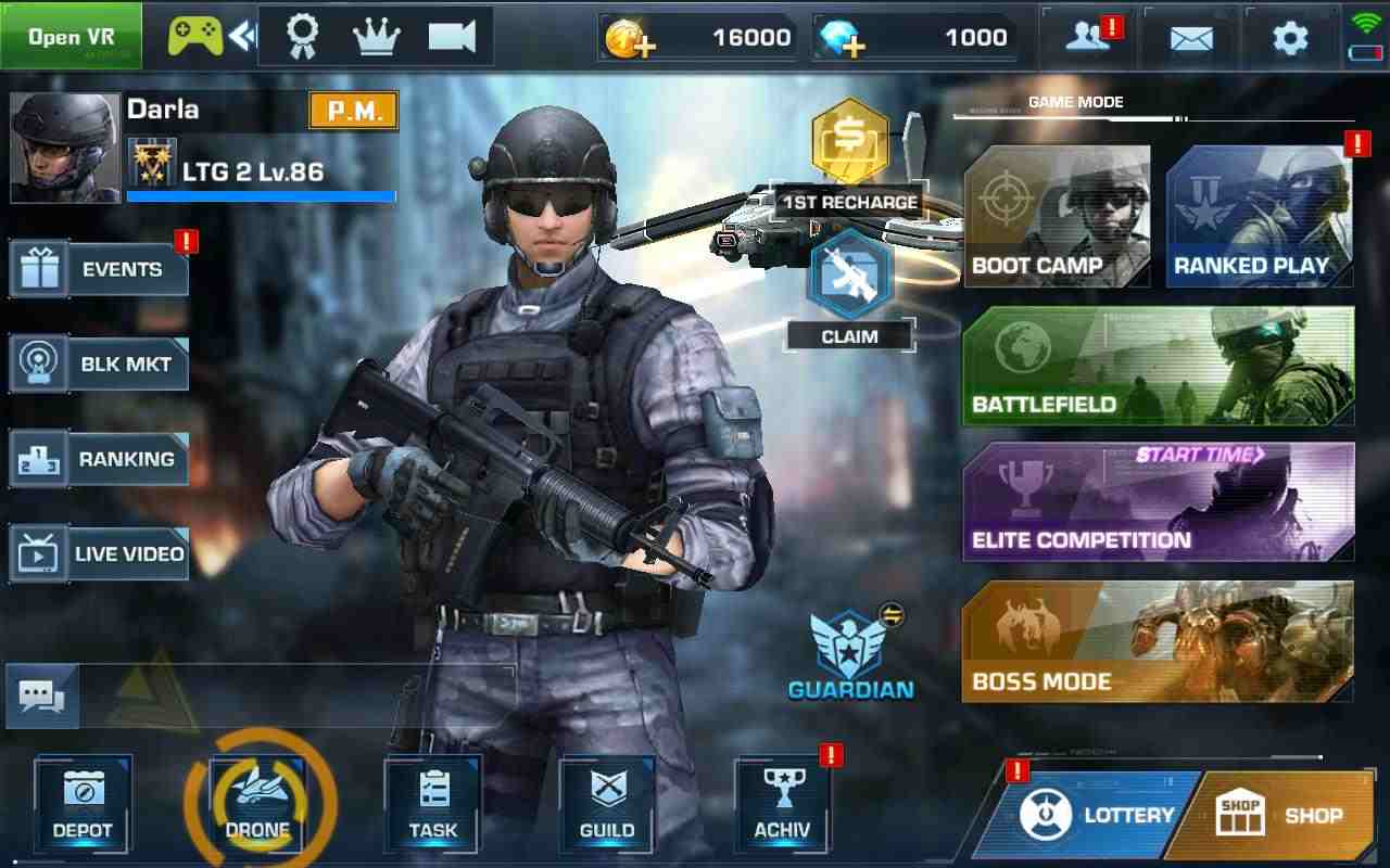 Upgrade guns and costumes to increase power, improve combat ability The Killbox- Arena Combat Asia MOD