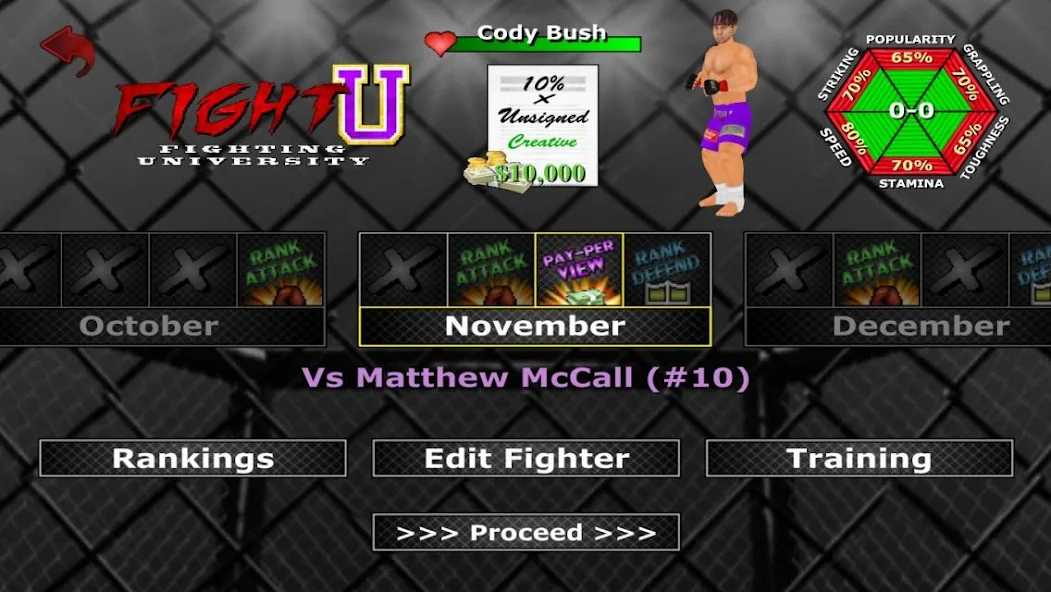 Customize to change the character's appearance to your liking Weekend Warriors MMA MOD