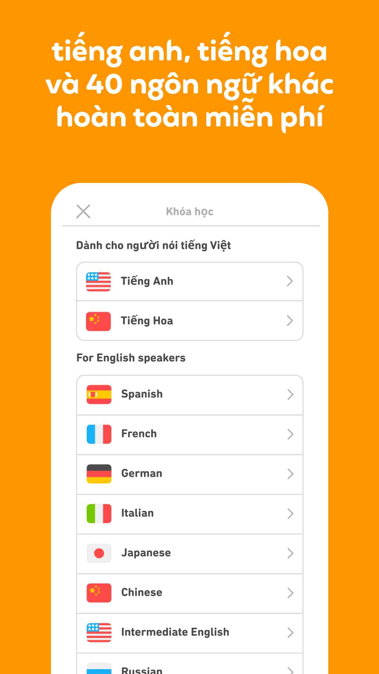 Ứng Dụng Học Ngôn Ngữ Dành Cho Nhiều Nhóm Người Duolingo MOD