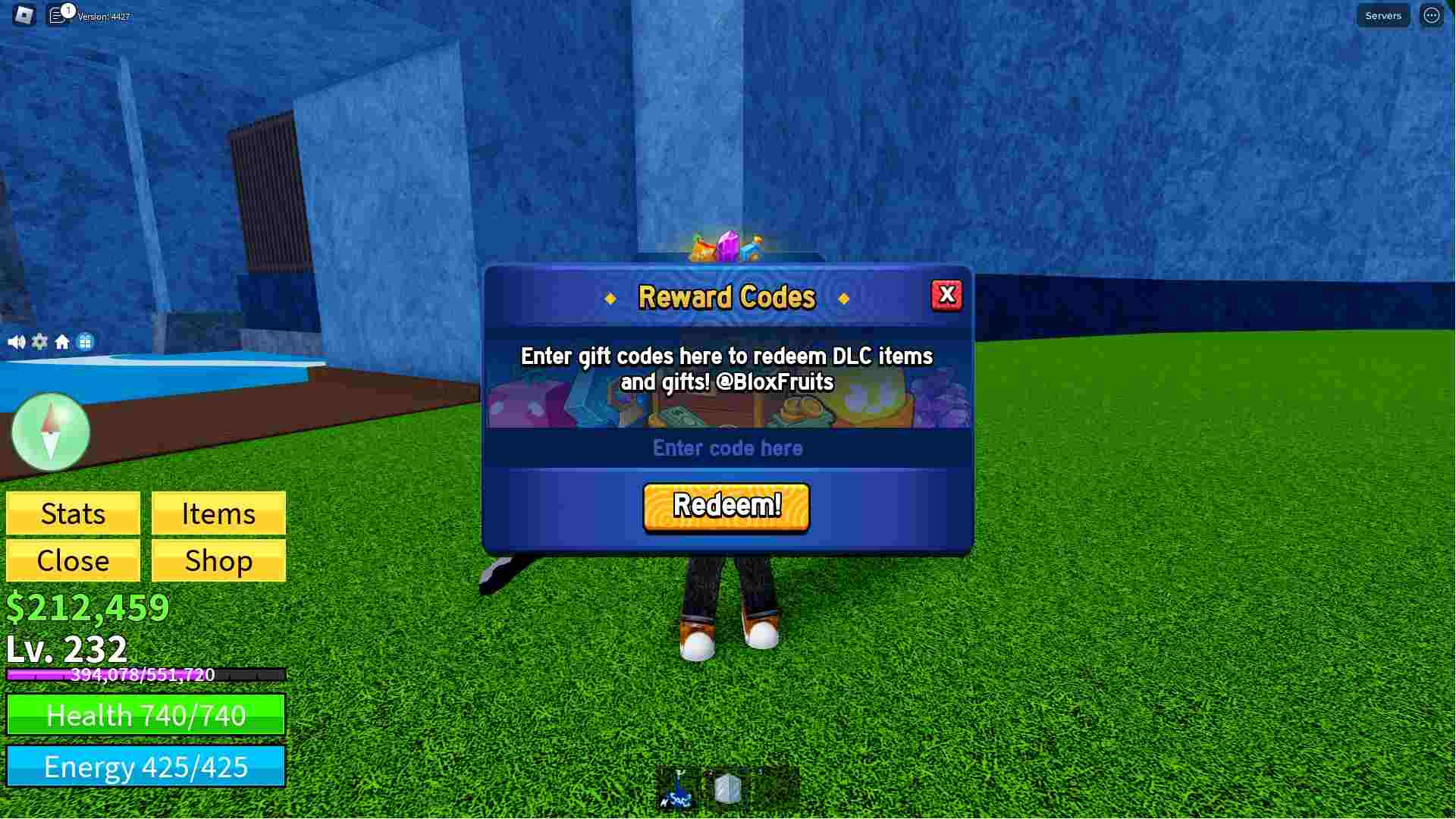 Blox Fruits mod apk screenshot