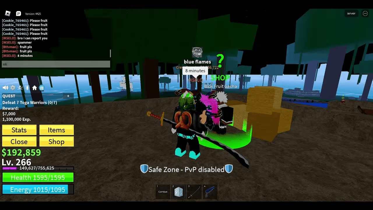 Blox Fruits mod apk screenshot